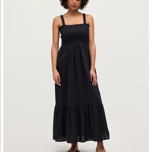 Hill House Anjuli Nap Dress in black cotton